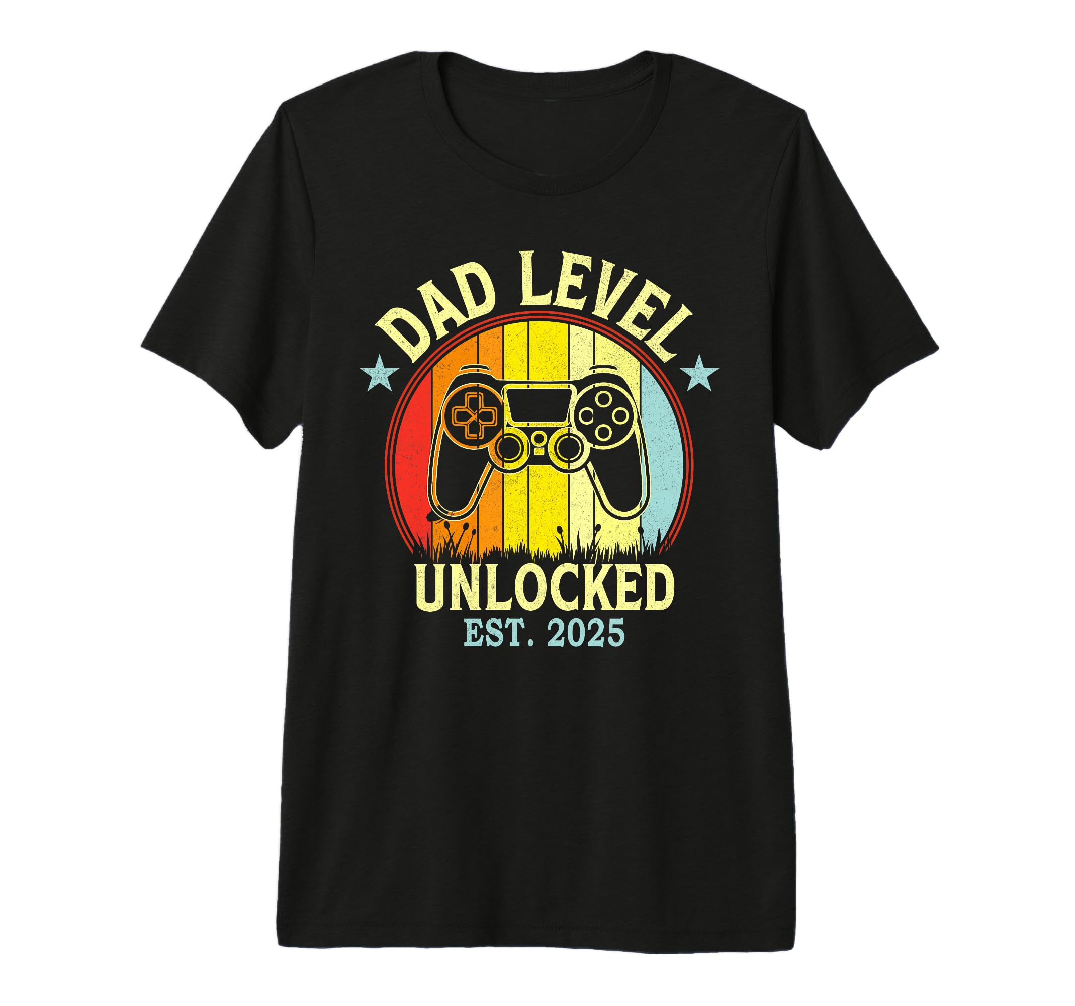 Dad Level Unlocked Est 2025 Fathers T-Shirt - Casual Everyday Wear Unisex - T-Shirt, Sweatshirt, Hoodie