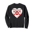 Mom Baseball Heart Mothers Day Sweatshirt - Casual Everyday Wear Men Women - T-Shirt, Sweatshirt, Hoodie
