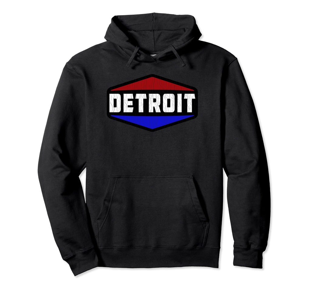 Detroit Michigan Distressed Sweatshirt - Fun Novelty Design Unisex - T-Shirt, Sweatshirt, Hoodie
