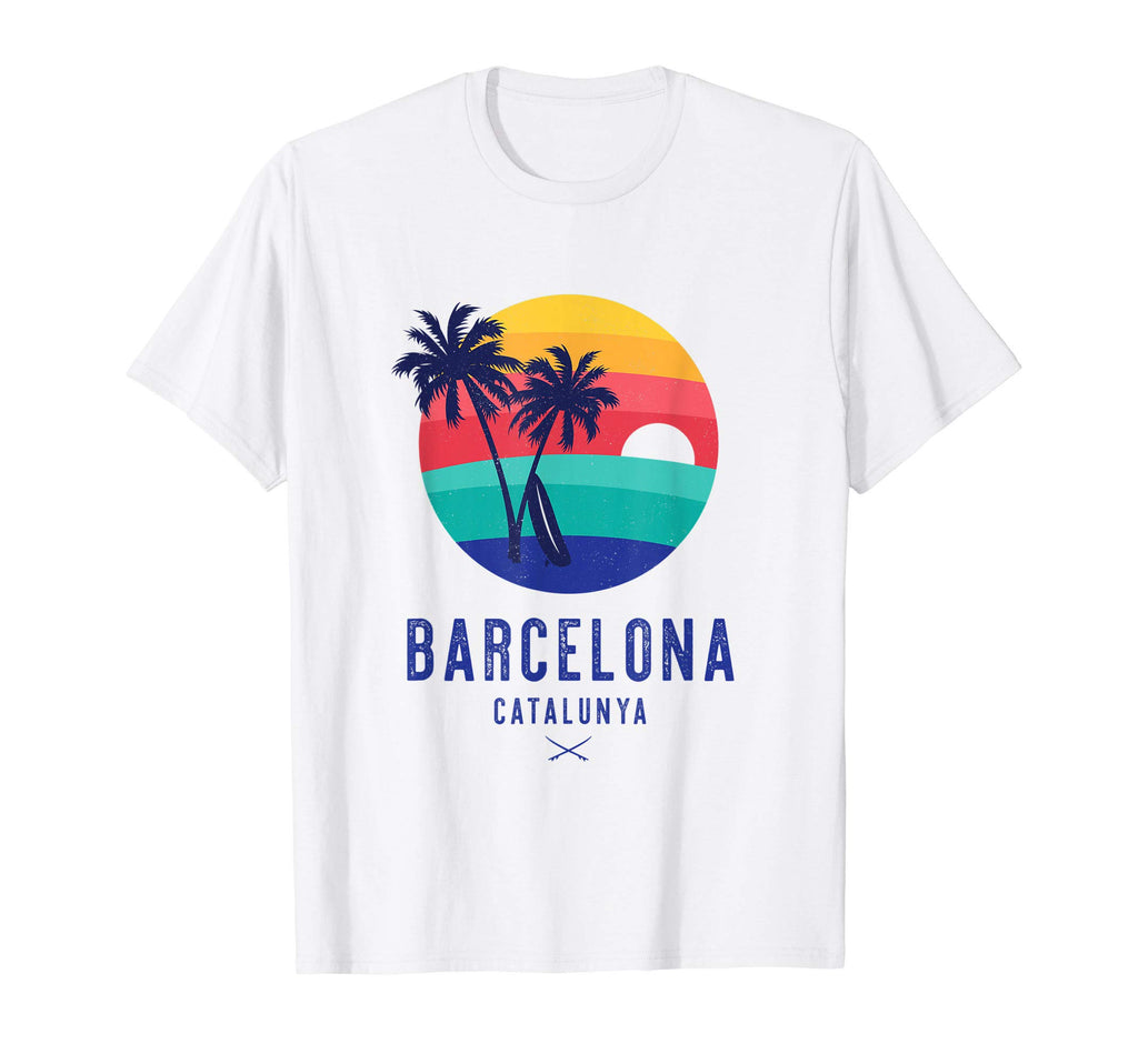 Barcelona Beach Catalunya Spain Sunset T-Shirt - Unique Graphic Men Women - T-Shirt, Sweatshirt, Hoodie