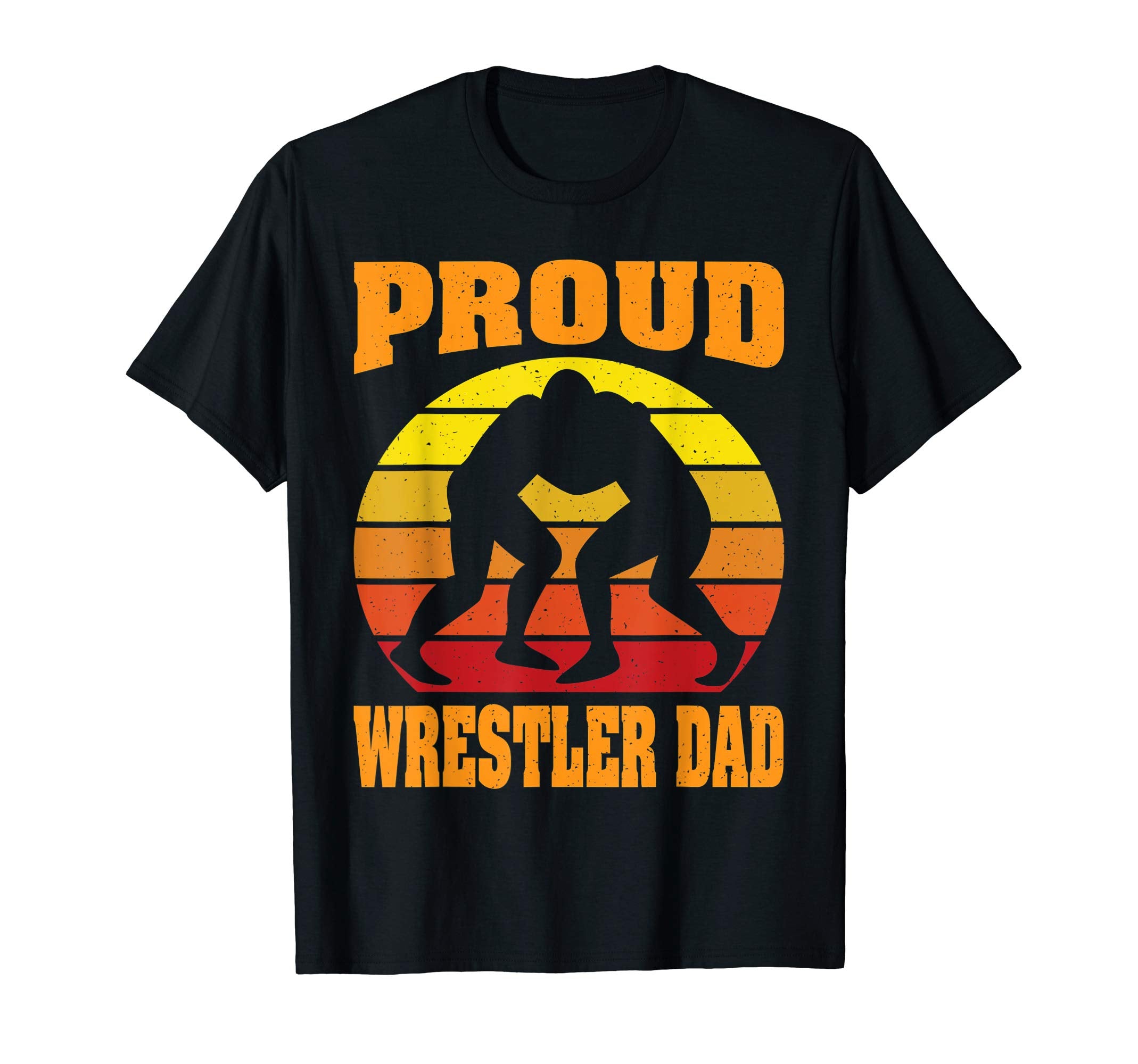 Proud Wrestler Dad Sunset Wrestling T-Shirt - Casual Everyday Wear Unisex - T-Shirt, Sweatshirt, Hoodie