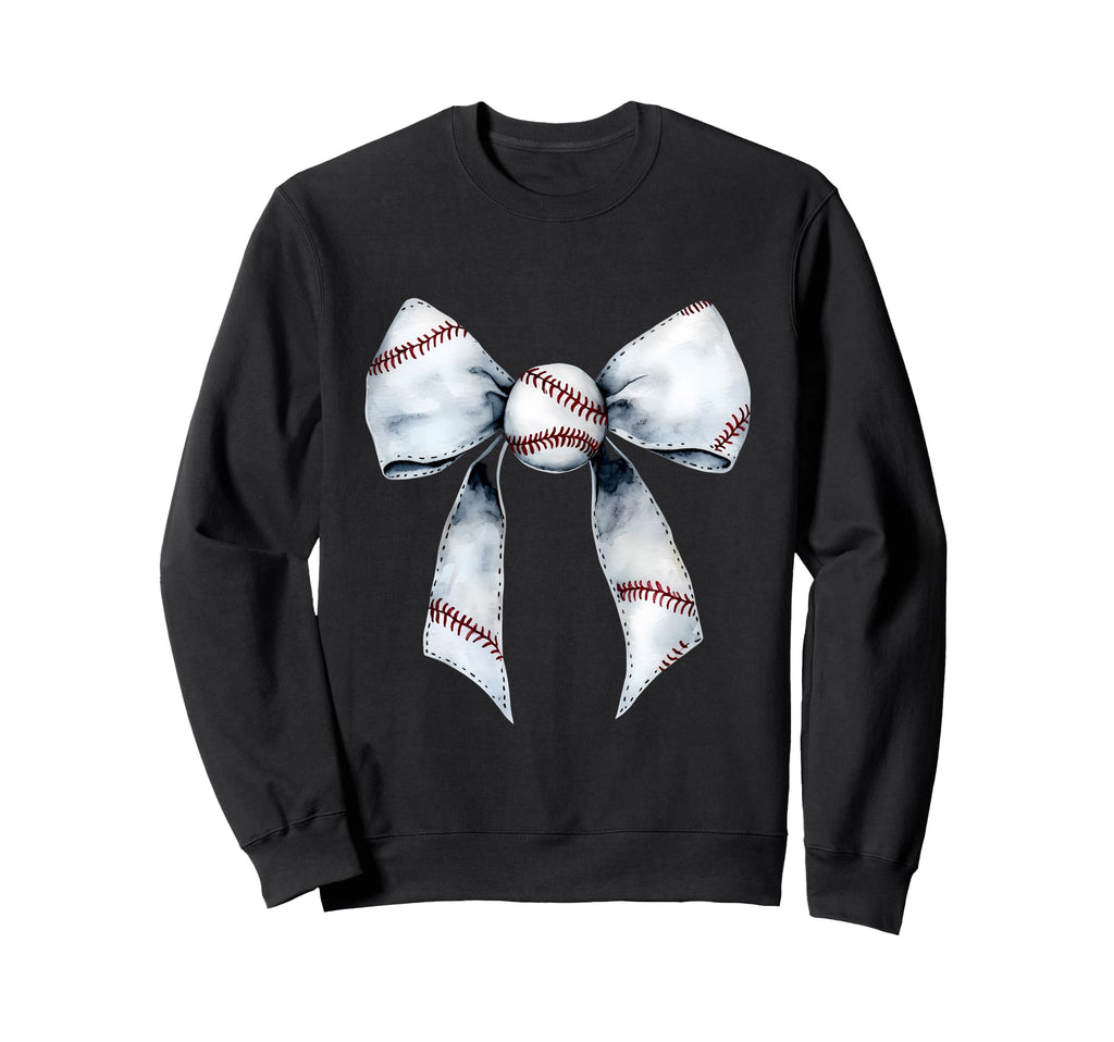 Baseball Coquette Bow Baseball Mom Sweatshirt - Novelty Apparel Men Women - T-Shirt, Sweatshirt, Hoodie