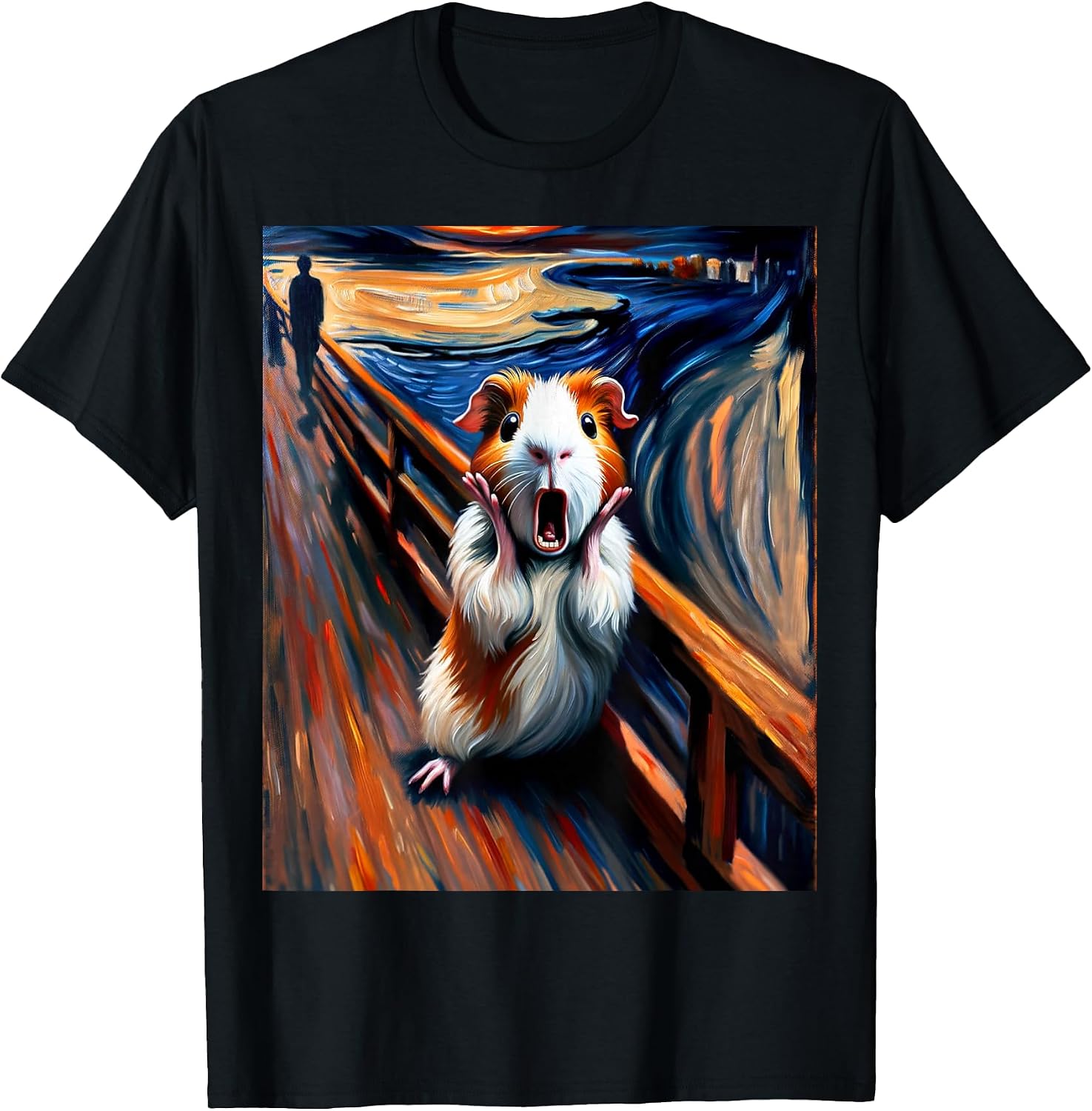 Artsy Guinea Pig Art Funny Animal Painting Humor - Adult & Kids T-Shirts, Sweatshirts & Hoodies apparel design preview 1