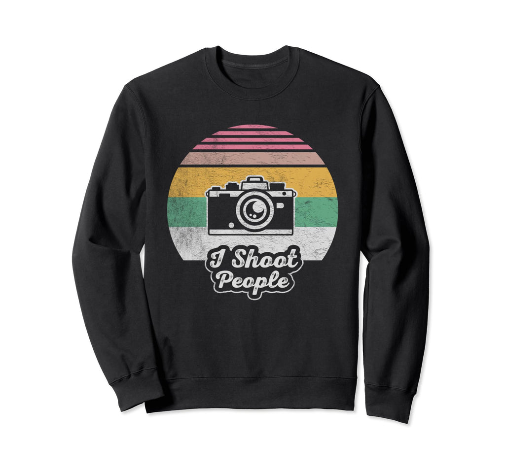 Funny Photographer Camera I Shoot Sweatshirt - Graphic Print for Adults - T-Shirt, Sweatshirt, Hoodie