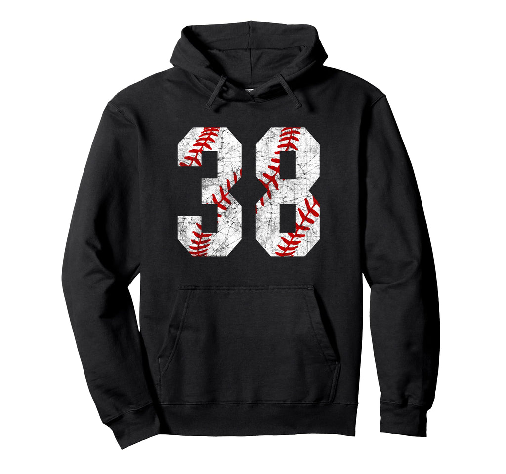 Baseball Mom 38 Jersey Baseball Hoodie - Novelty Apparel Men Women - T-Shirt, Sweatshirt, Hoodie