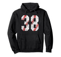 Baseball Mom 38 Jersey Baseball Hoodie - Novelty Apparel Men Women - T-Shirt, Sweatshirt, Hoodie