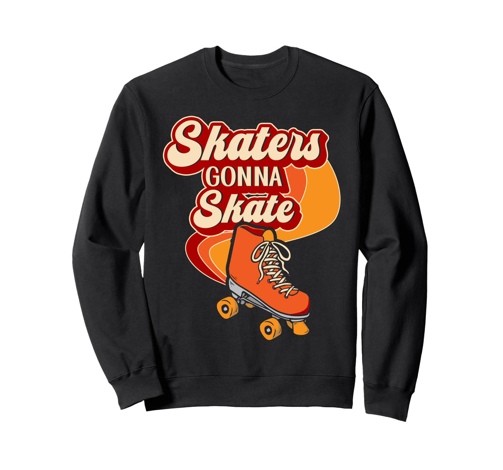 Roller Skating Skate 1970S Skaters Sweatshirt - Unique Graphic Men Women - T-Shirt, Sweatshirt, Hoodie