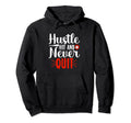 Hustle Hit And Never Quit Baseball Hoodie - Trendy Graphic Men Women - T-Shirt, Sweatshirt, Hoodie