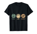 Peace Love Donkey T-Shirt - Fun Novelty Design for Adults - T-Shirt, Sweatshirt, Hoodie
