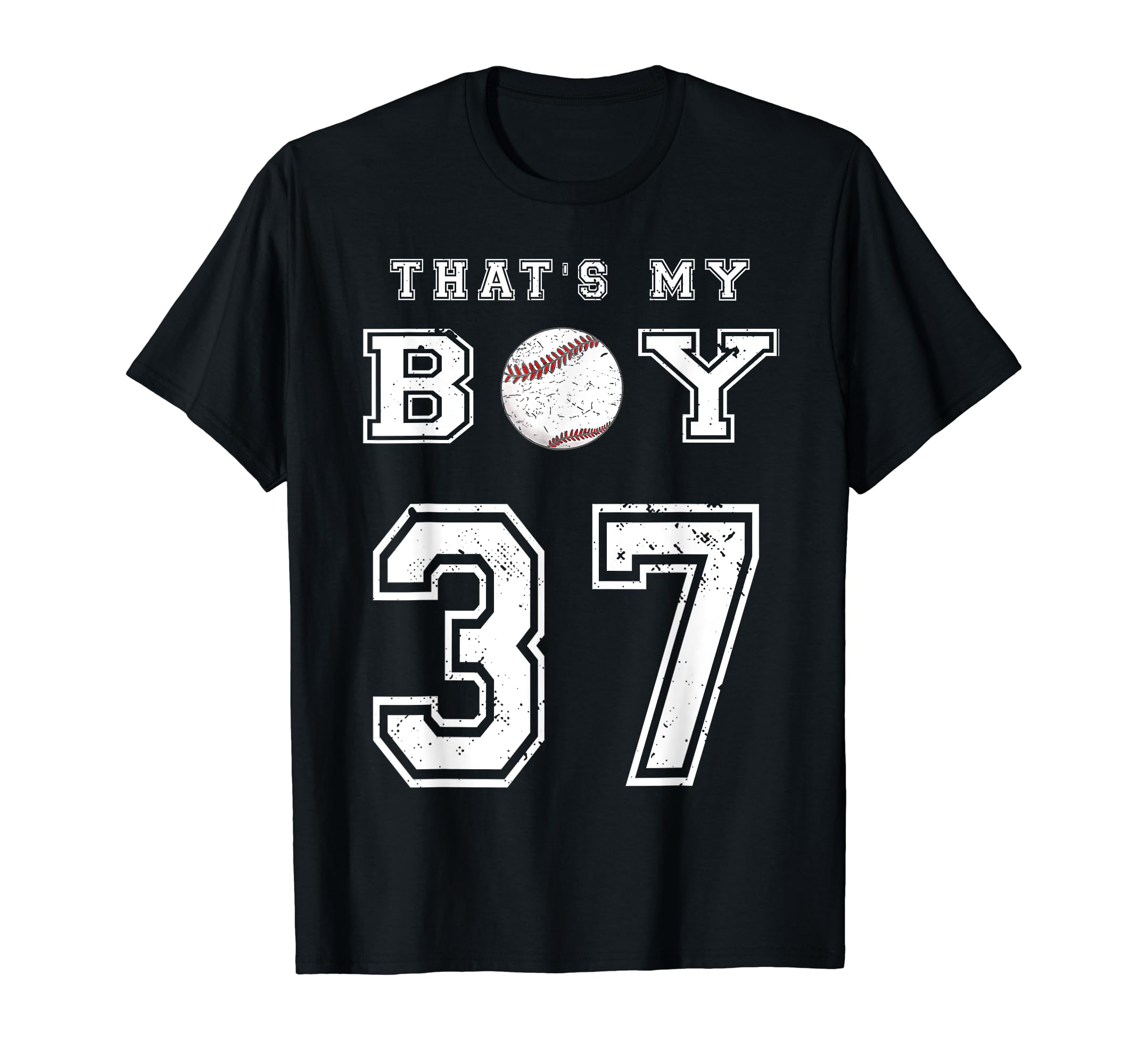 Thats My Baseball 37 Jersey Number Mom T-Shirt - Graphic Print Men Women - T-Shirt, Sweatshirt, Hoodie