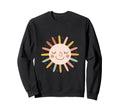 Sun 70S Rainbow Art Boho Boho Sun Sweatshirt - Unique Graphic for Adults - T-Shirt, Sweatshirt, Hoodie