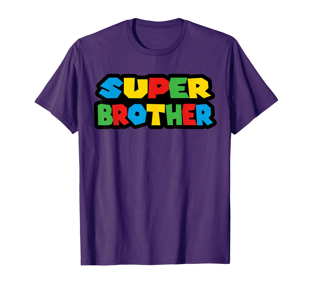 Gamer Super Brother Funny T-Shirt - Minimalist Print Unisex - T-Shirt, Sweatshirt, Hoodie