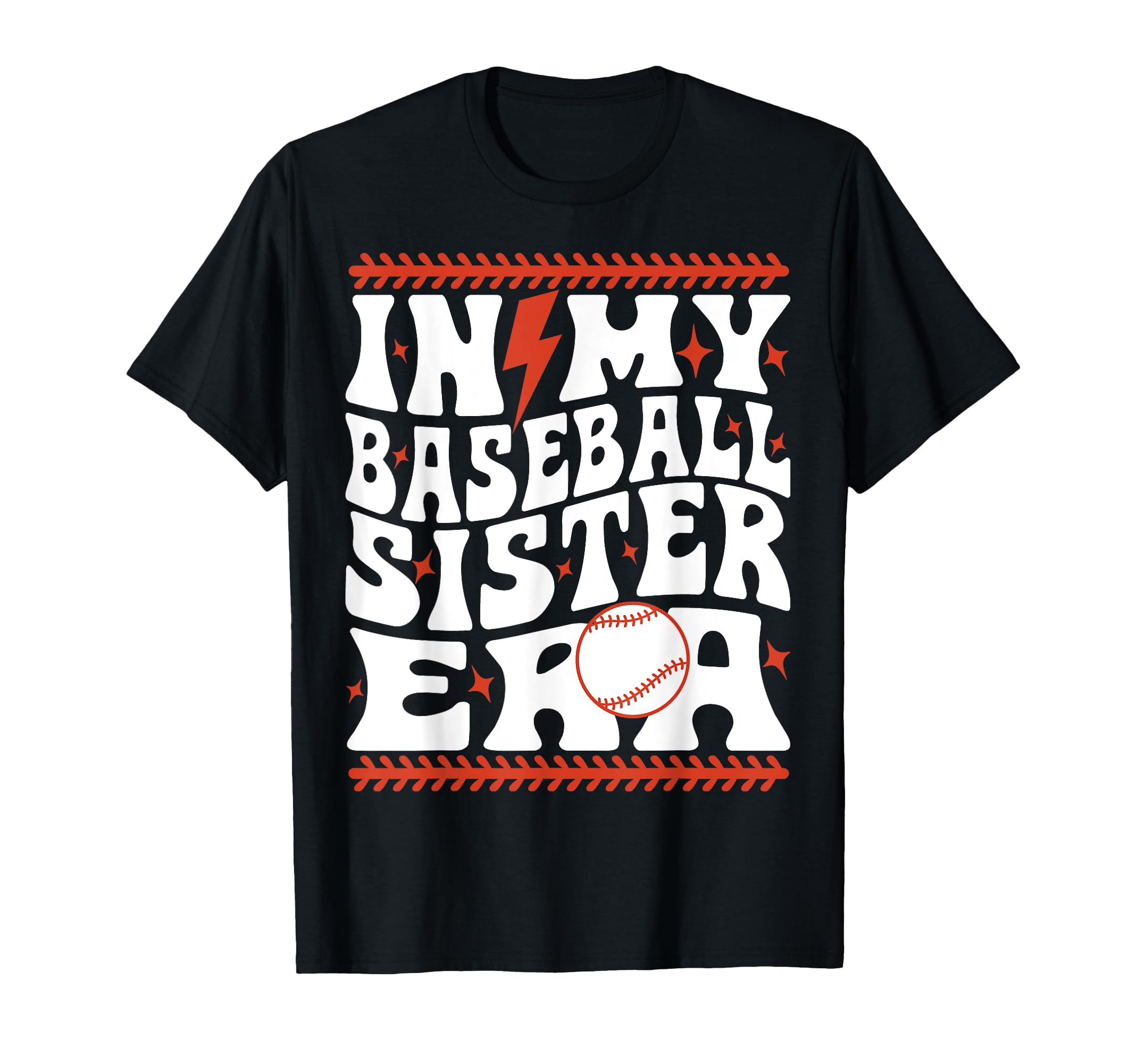 My Baseball Sister Era Groovy T-Shirt - Aesthetic Graphic for Adults - T-Shirt, Sweatshirt, Hoodie