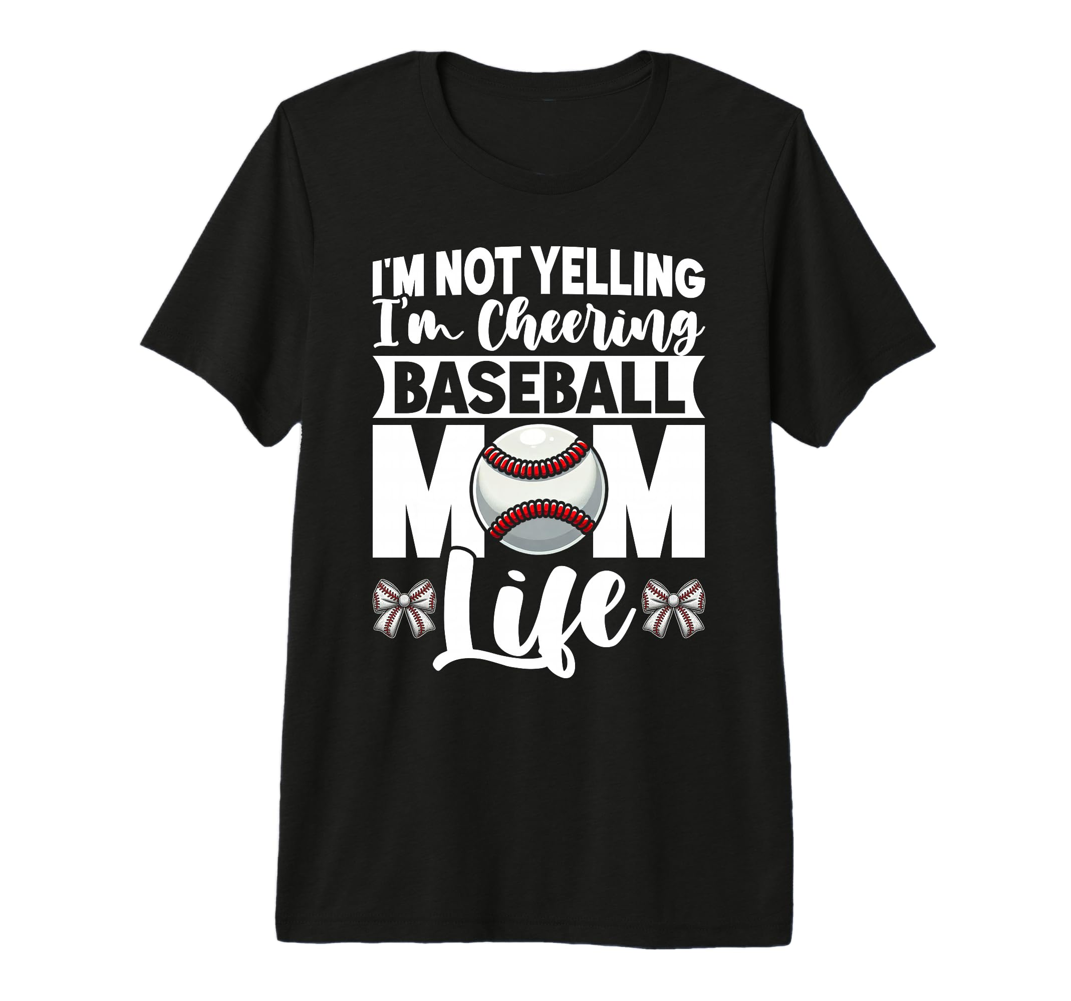 Im Not Yelling Im Cheering Baseball T-Shirt - Novelty Apparel for Adults - T-Shirt, Sweatshirt, Hoodie