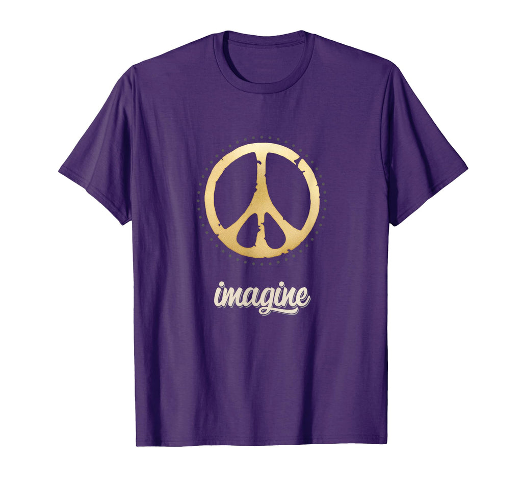 Peace Sign Hippie Imagine 60S 70S T-Shirt - Trendy Graphic Unisex - T-Shirt, Sweatshirt, Hoodie
