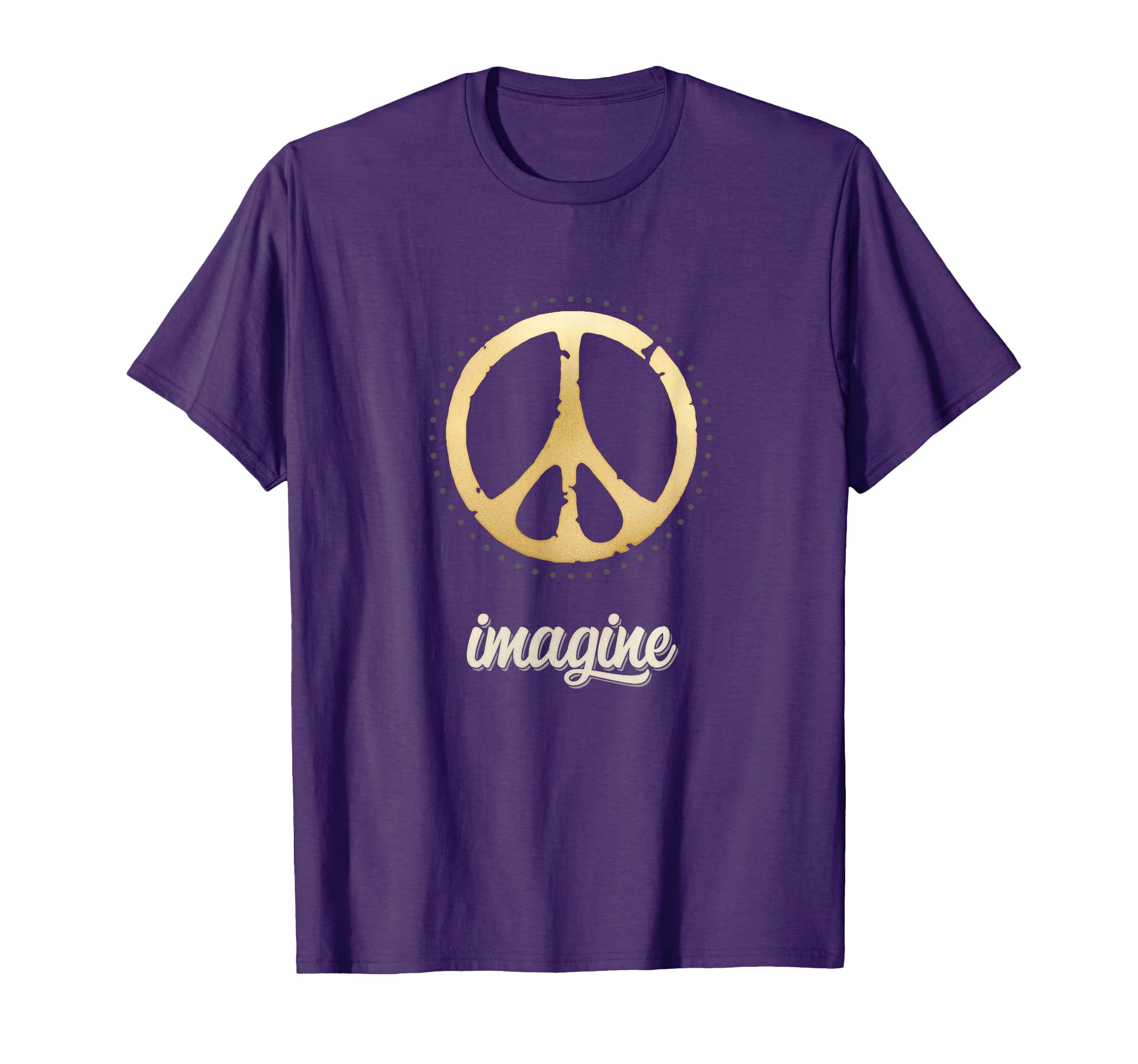 Peace Sign Hippie Imagine 60S 70S T-Shirt - Trendy Graphic Unisex - T-Shirt, Sweatshirt, Hoodie
