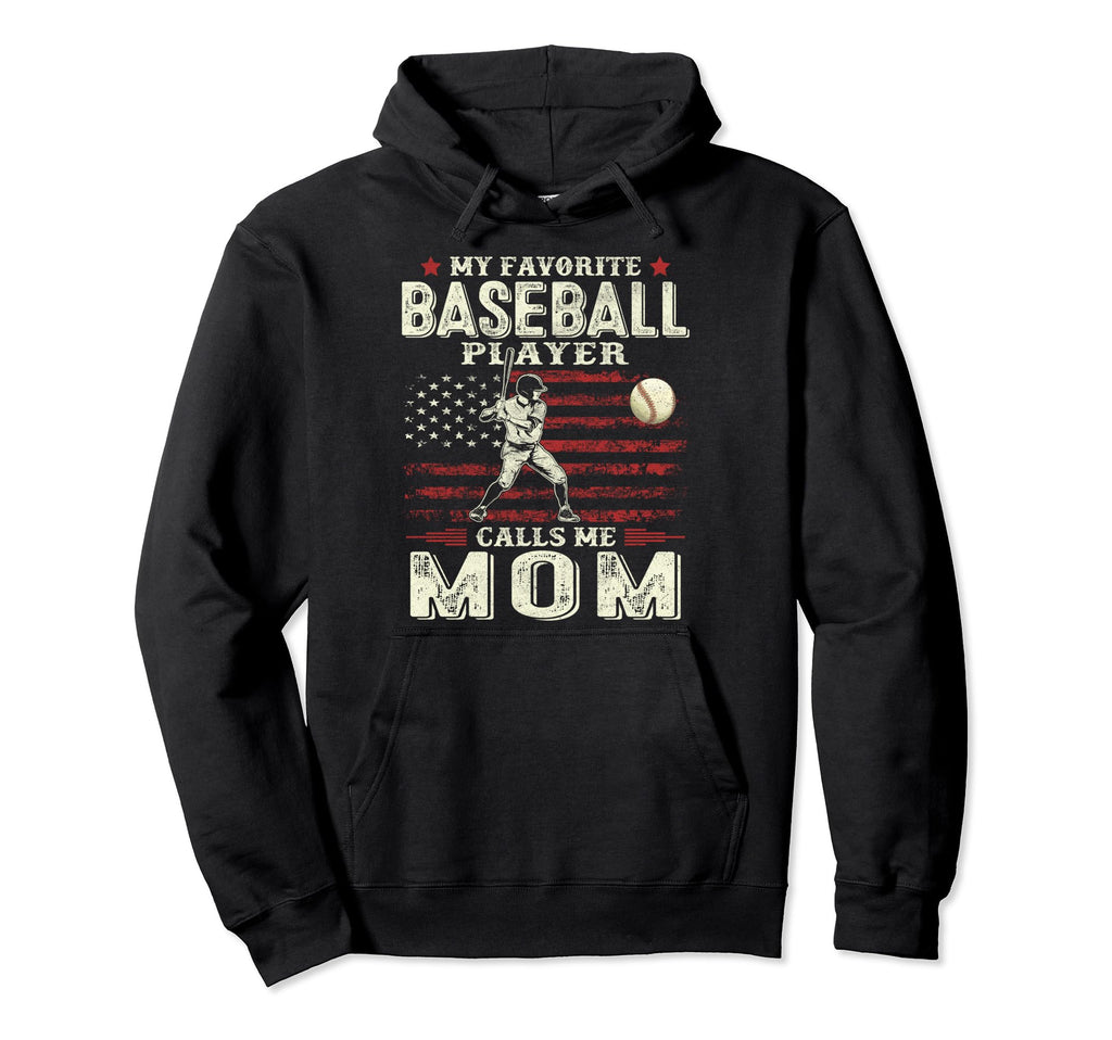 My Favorite Baseball Player Calls Me Hoodie - Minimalist Print for Adults - T-Shirt, Sweatshirt, Hoodie