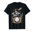Pirate Skeleton Playing Baseball Fun T-Shirt - Aesthetic Graphic Men Women - T-Shirt, Sweatshirt, Hoodie