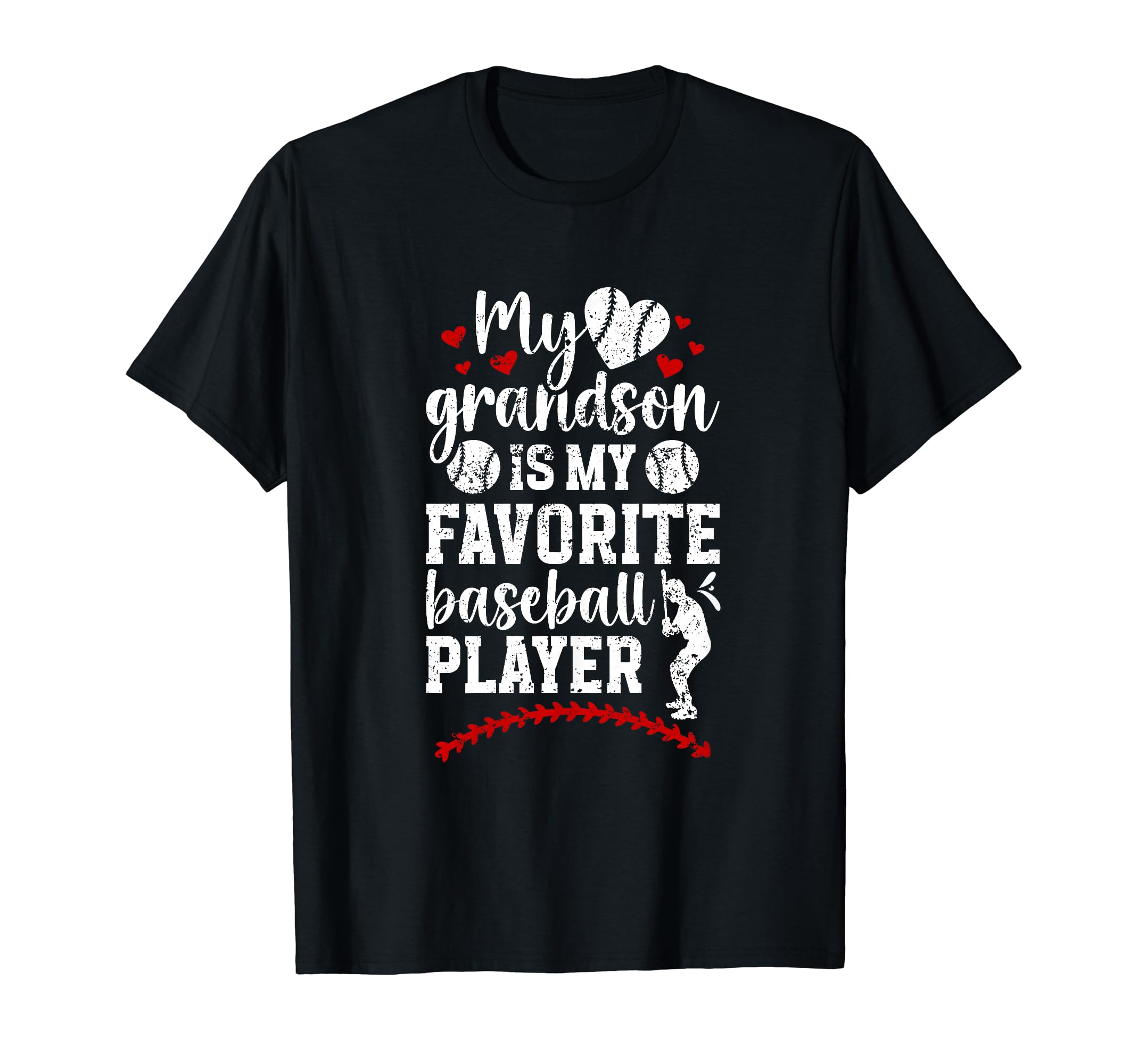 My Grandson Baseball Grandma T-Shirt - Casual Everyday Wear Unisex - T-Shirt, Sweatshirt, Hoodie