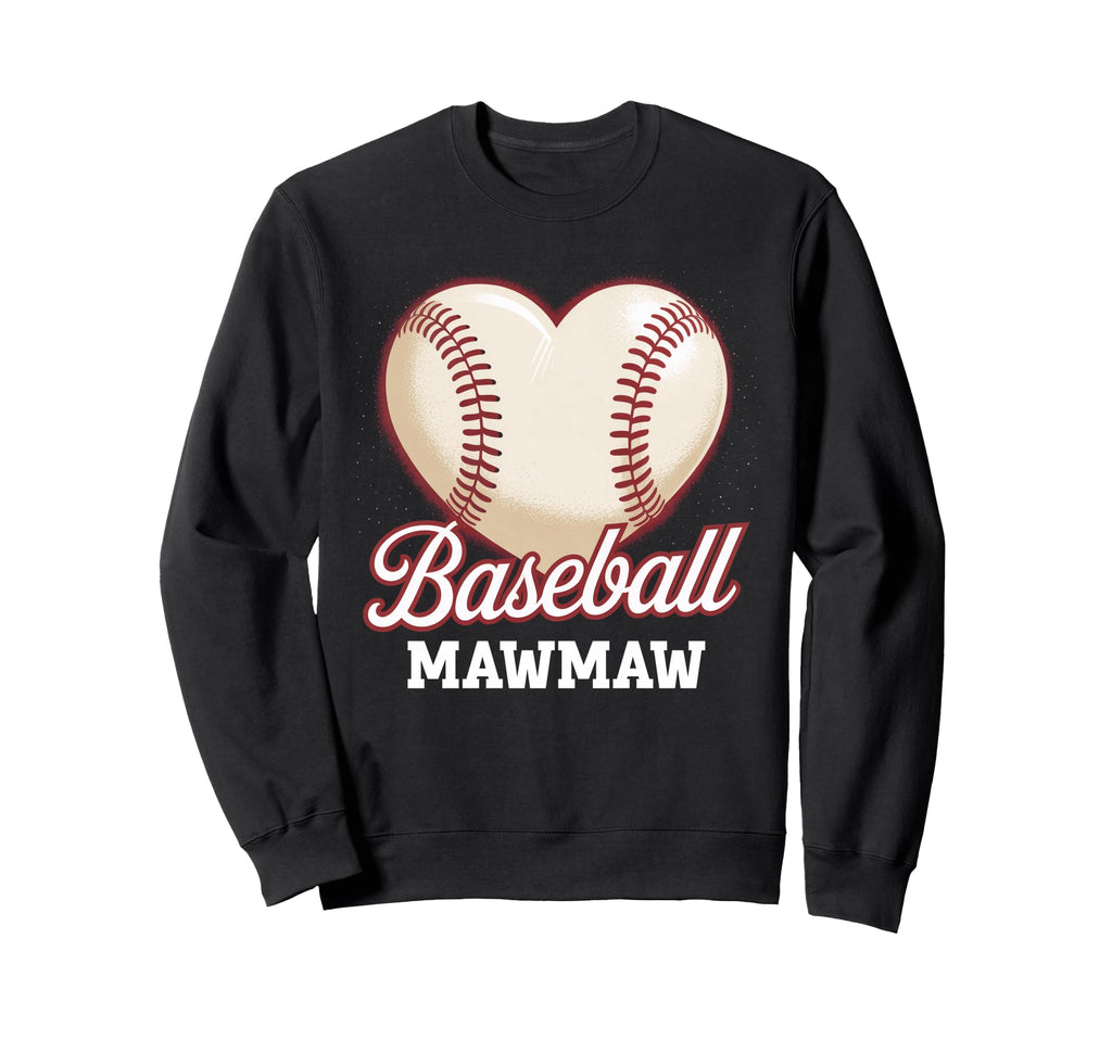 Heart Baseball Mawmaw Mothers Day Sweatshirt - Custom Art Print Unisex - T-Shirt, Sweatshirt, Hoodie