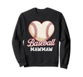 Heart Baseball Mawmaw Mothers Day Sweatshirt - Custom Art Print Unisex - T-Shirt, Sweatshirt, Hoodie