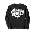 Baseball Mama Scribble Heart Sweatshirt - Streetwear Style Men Women - T-Shirt, Sweatshirt, Hoodie