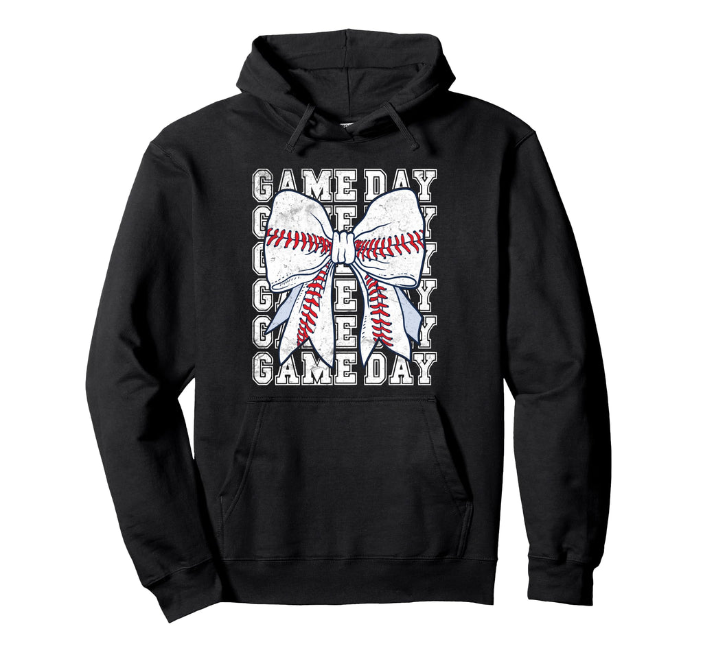 Game Day Baseball Mom Mother Baseball Hoodie - Unique Graphic for Adults - T-Shirt, Sweatshirt, Hoodie
