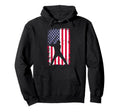 Baseball Usa Flag Patriotic Hoodie - Casual Everyday Wear for Adults - T-Shirt, Sweatshirt, Hoodie