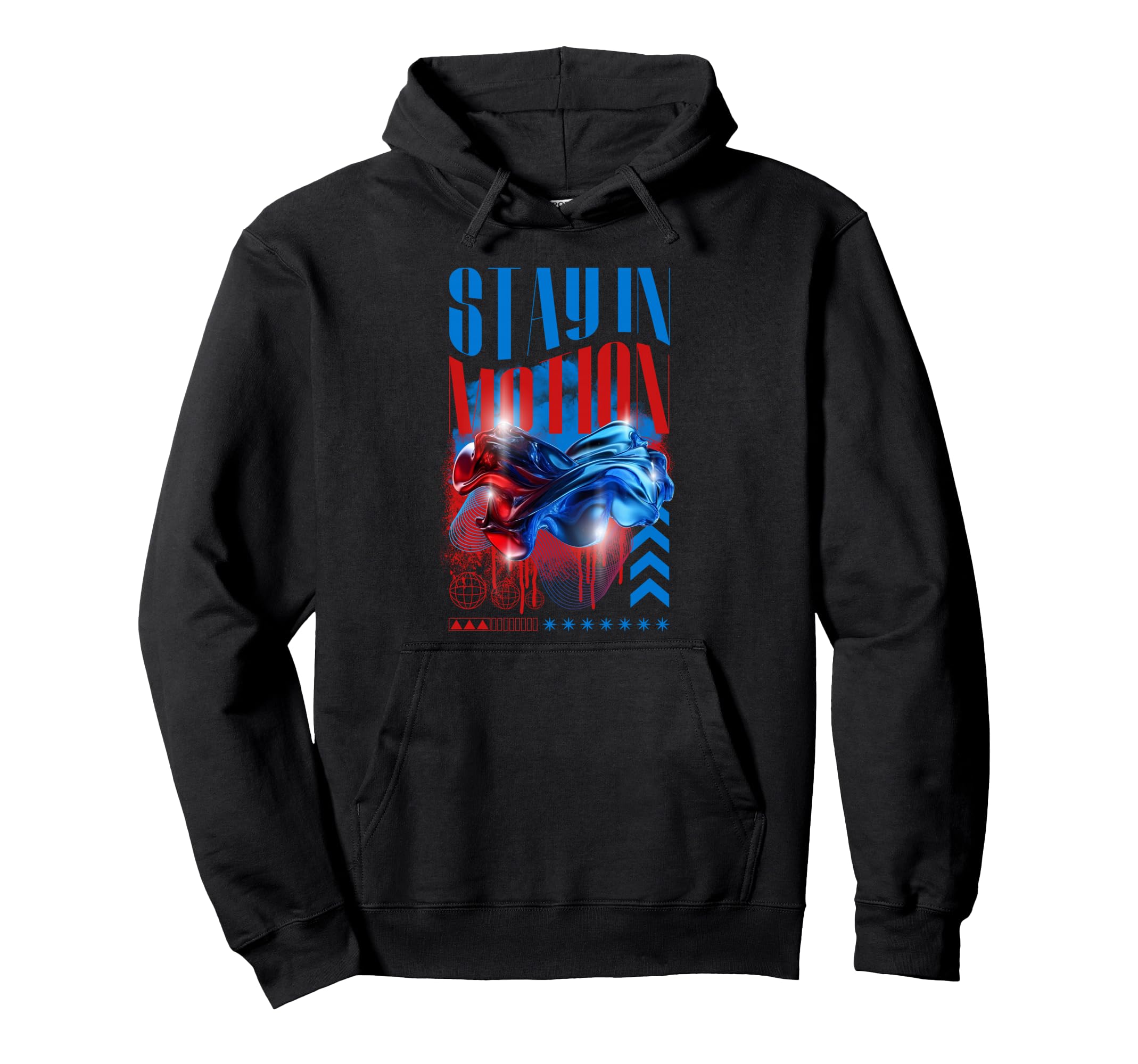 Y2K Stay Motion Bold Urban Graffiti Hoodie - Aesthetic Graphic for Adults - T-Shirt, Sweatshirt, Hoodie