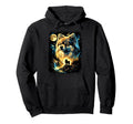 90S Pomeranian Howling Moon Pomeranian Hoodie - Unique Graphic Men Women - T-Shirt, Sweatshirt, Hoodie