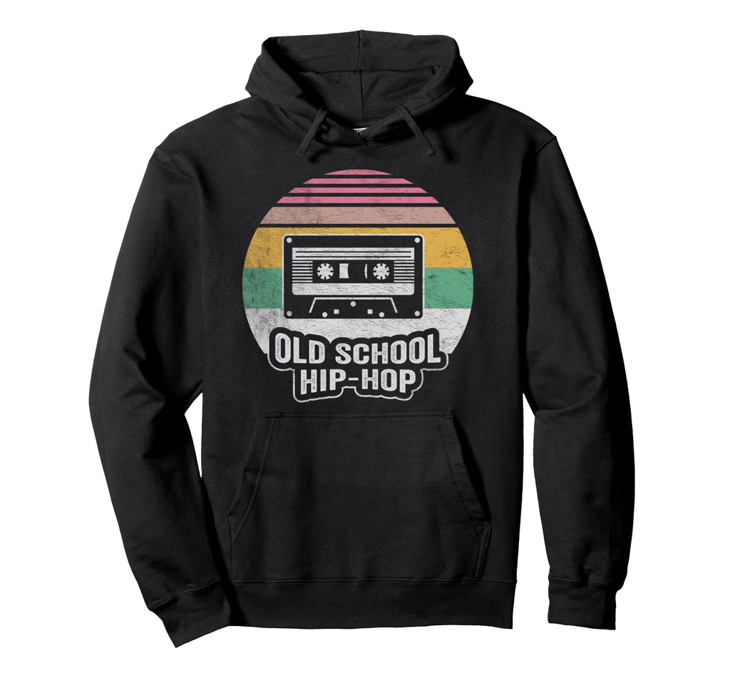 Old School Hip Hop Cassette Tape Sunset Hoodie - Unique Graphic Unisex - T-Shirt, Sweatshirt, Hoodie