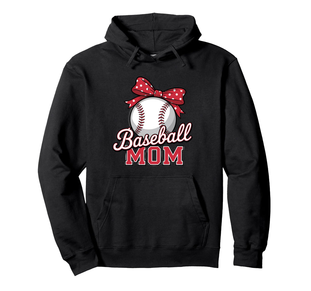 American Baseball Mom Mama Hoodie - Fun Novelty Design Unisex - T-Shirt, Sweatshirt, Hoodie