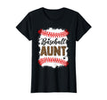 Baseball Aunt Leopard Pattern Baseball T-Shirt - Graphic Print Unisex - T-Shirt, Sweatshirt, Hoodie