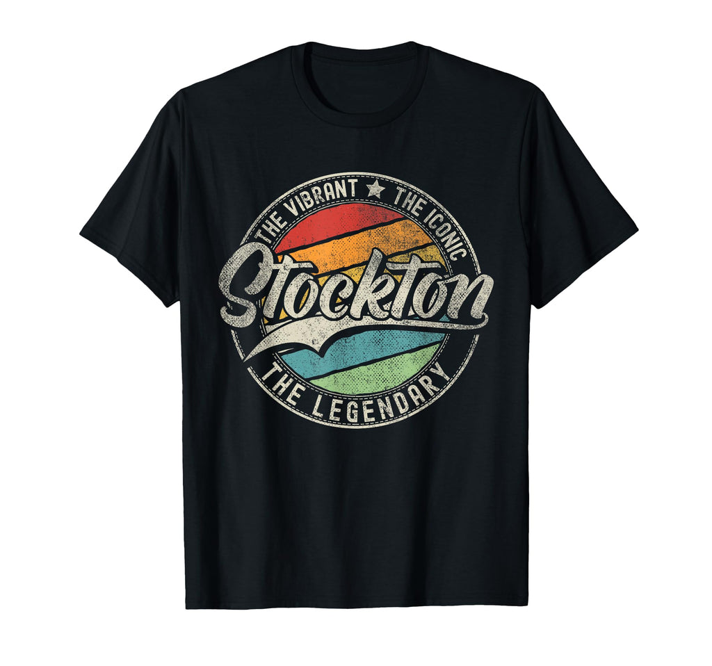 Stockton Ca California Distressed T-Shirt - Minimalist Print for Adults - T-Shirt, Sweatshirt, Hoodie