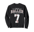 7 Years Old Birthday Baseball Theme Sweatshirt - Unique Graphic for Adults - T-Shirt, Sweatshirt, Hoodie