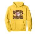Baseball Mama Leopard Hoodie - Unique Graphic Unisex - T-Shirt, Sweatshirt, Hoodie