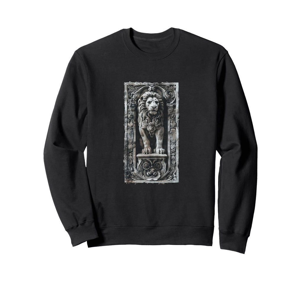Aesthetic Streetwear Lion Sweatshirt - Minimalist Print Men Women - T-Shirt, Sweatshirt, Hoodie