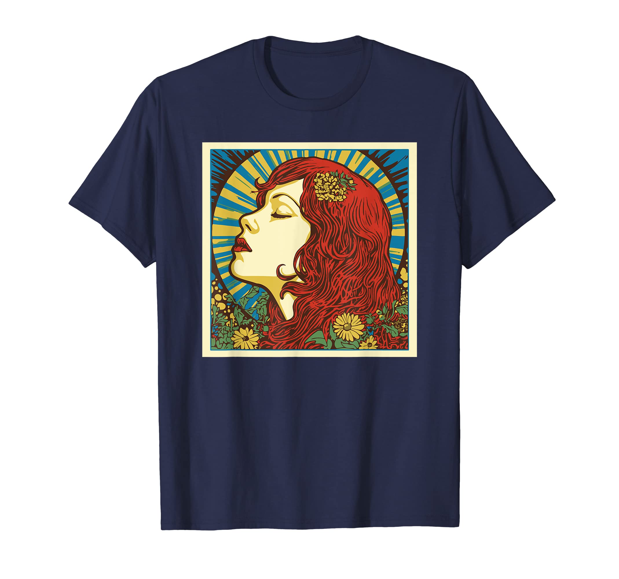 Groovy Mountain Mama Hippie 60S T-Shirt - Fun Novelty Design for Adults - T-Shirt, Sweatshirt, Hoodie