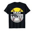 Gram Ballers Funny Softball Baseball T-Shirt - Minimalist Print Unisex - T-Shirt, Sweatshirt, Hoodie