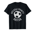 Oscoda County Soccer Distressed 90S T-Shirt - Trendy Graphic Unisex - T-Shirt, Sweatshirt, Hoodie