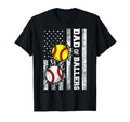 Dad Ballers Funny Usa Flag Baseball T-Shirt - Graphic Print Unisex - T-Shirt, Sweatshirt, Hoodie