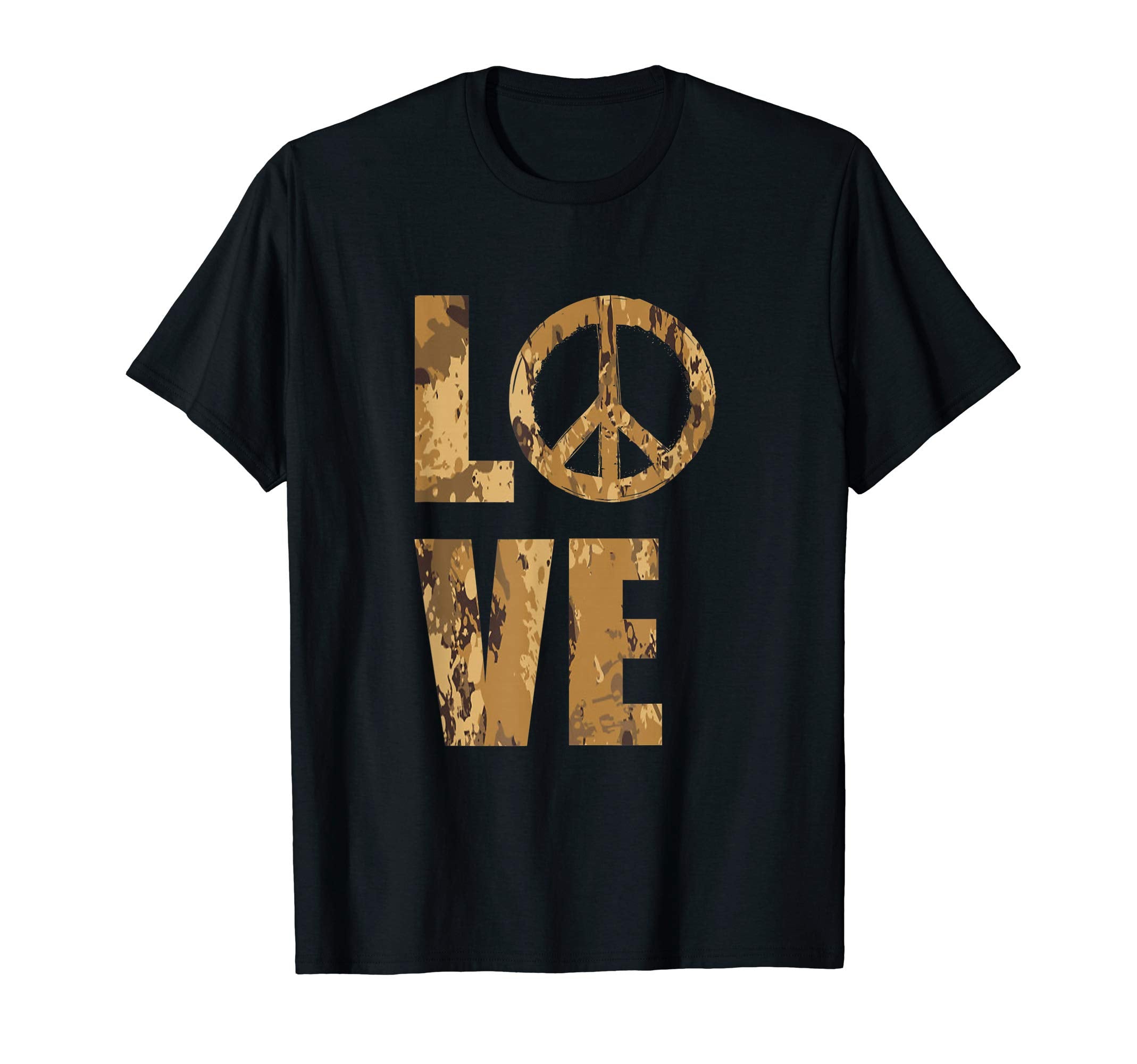 Hippie Peace Sign Love Peace T-Shirt - Unique Graphic Men Women - T-Shirt, Sweatshirt, Hoodie