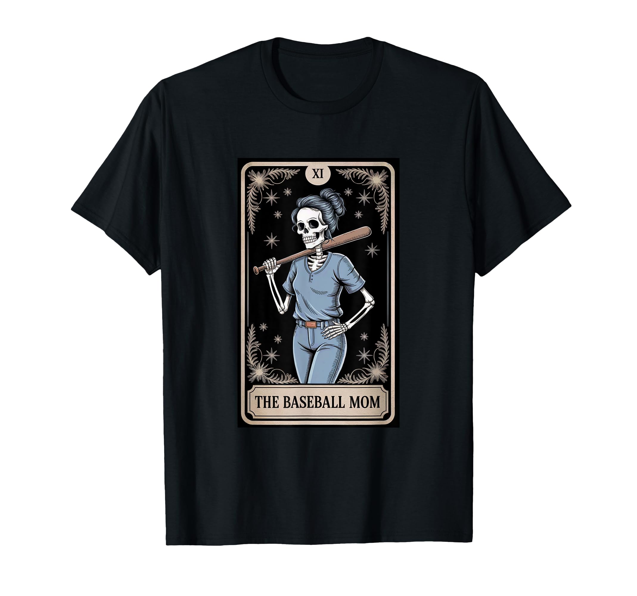 Funny Baseball Mom Tarot Card T-Shirt - Fun Novelty Design Men Women - T-Shirt, Sweatshirt, Hoodie