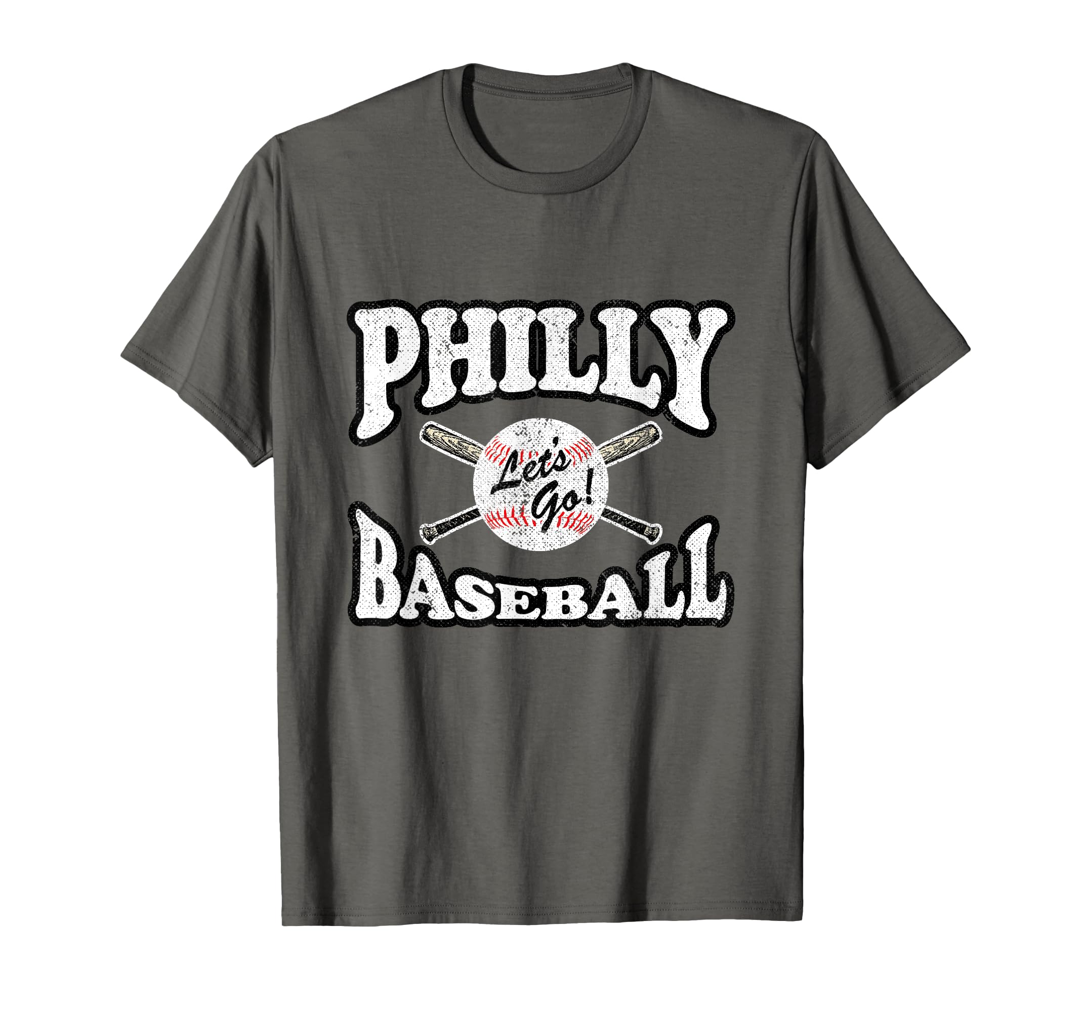 Philadelphia Baseball Distressed T-Shirt - Minimalist Print Unisex - T-Shirt, Sweatshirt, Hoodie