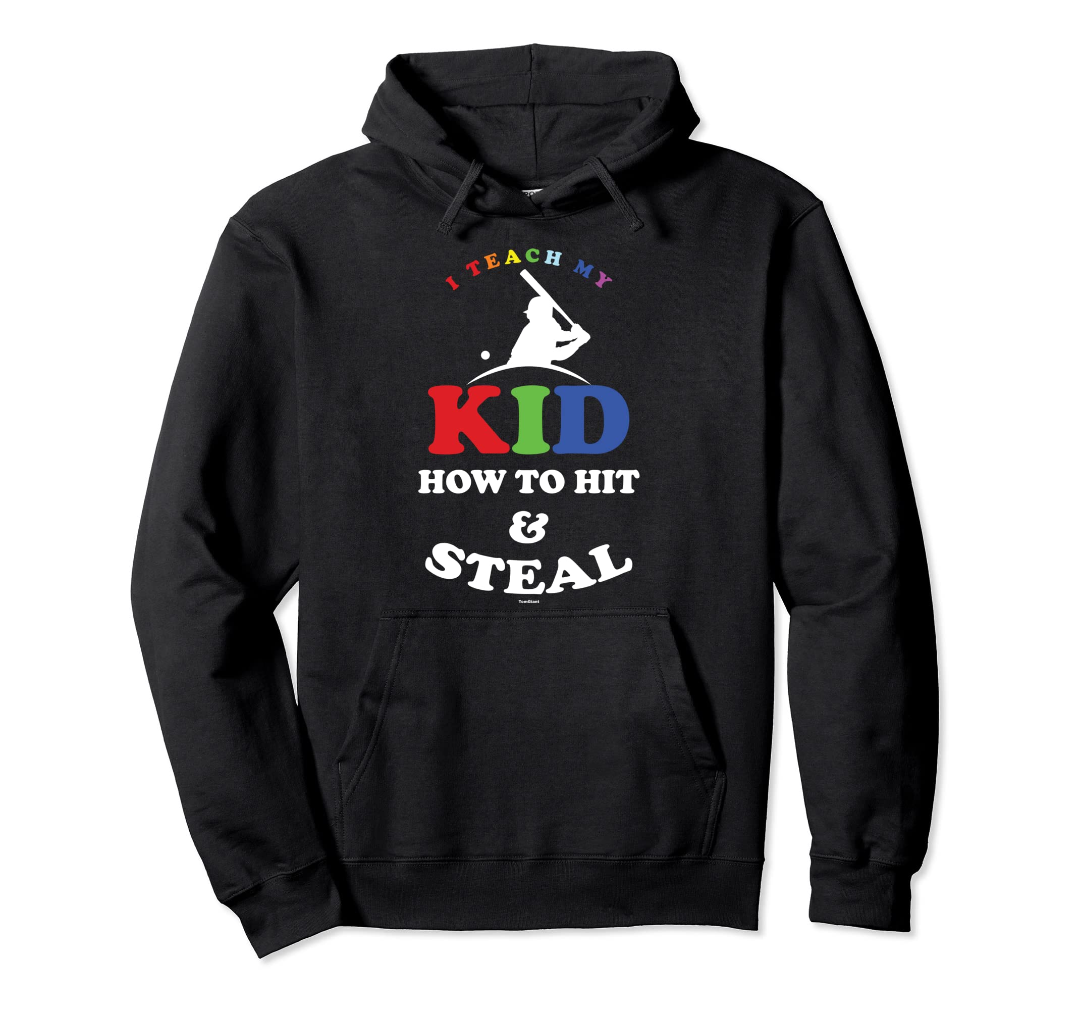 Baseball Softball Father Dad Sport Hoodie - Fun Novelty Design for Adults - T-Shirt, Sweatshirt, Hoodie
