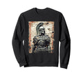 Spartan Helmet Warrior Aesthetic Sweatshirt - Casual Everyday Wear Unisex - T-Shirt, Sweatshirt, Hoodie