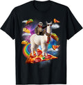 Funny Rainbow Sloth Llama in space Co. - Adult & Kids T-Shirts, Sweatshirts & Hoodies apparel design preview 1