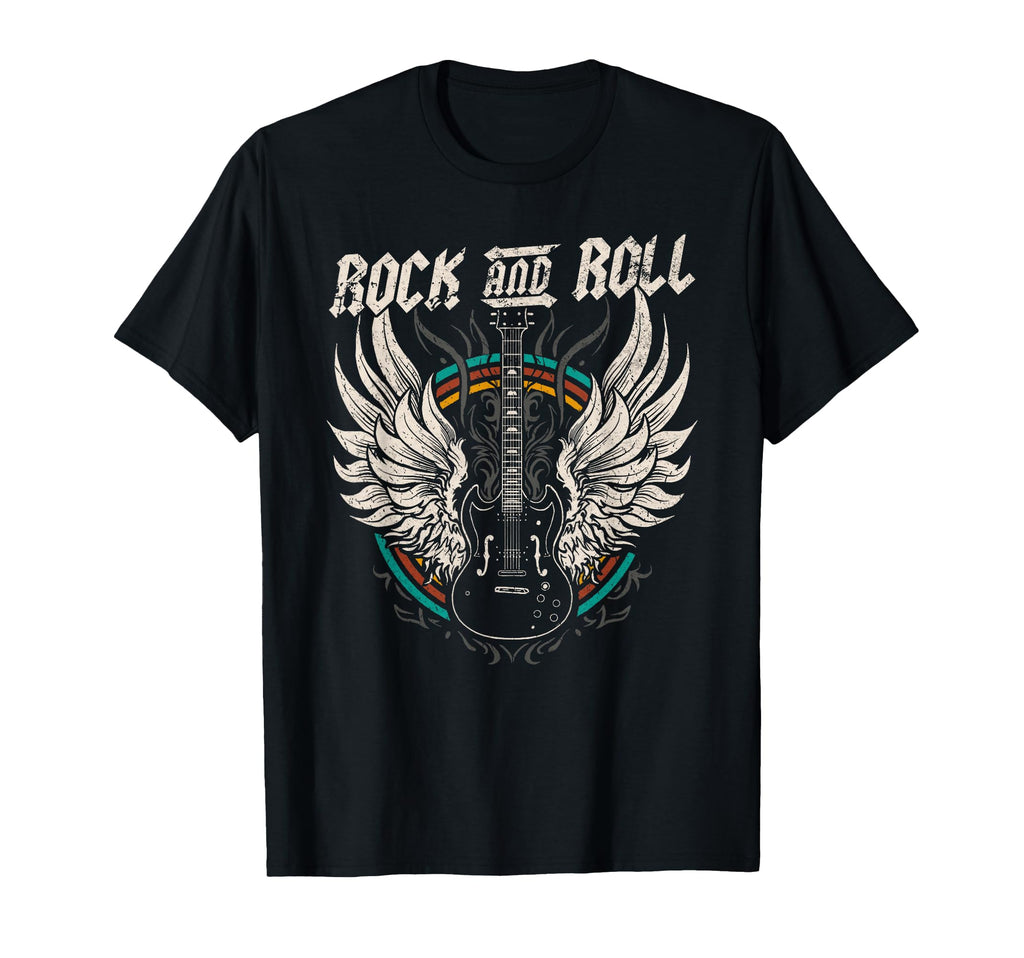 Rock And Roll Guitar Rock Music T-Shirt - Custom Art Print for Adults - T-Shirt, Sweatshirt, Hoodie