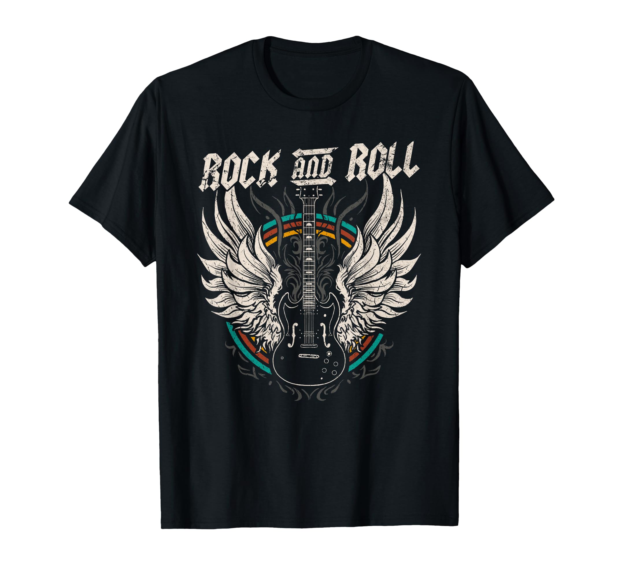 Rock And Roll Guitar Rock Music T-Shirt - Custom Art Print for Adults - T-Shirt, Sweatshirt, Hoodie
