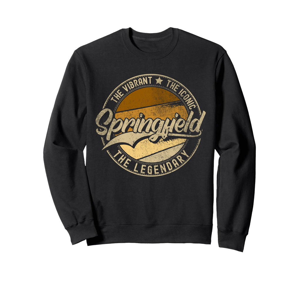Springfield Oh Ohio Distressed Sweatshirt - Minimalist Print for Adults - T-Shirt, Sweatshirt, Hoodie